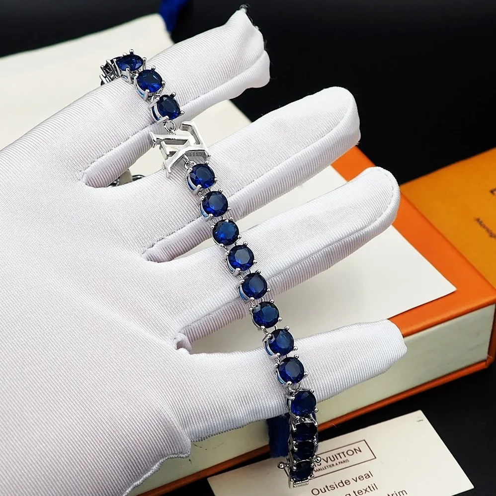Louis Vuitton Crystal Bracelet Blue Louis Vuitton Crystal Bracelet Blue