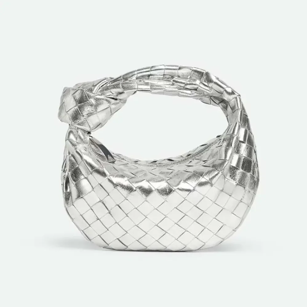 Bottega Veneta Mini Jodie for Women in Silver Bottega Veneta Mini Jodie for Women in Silver
