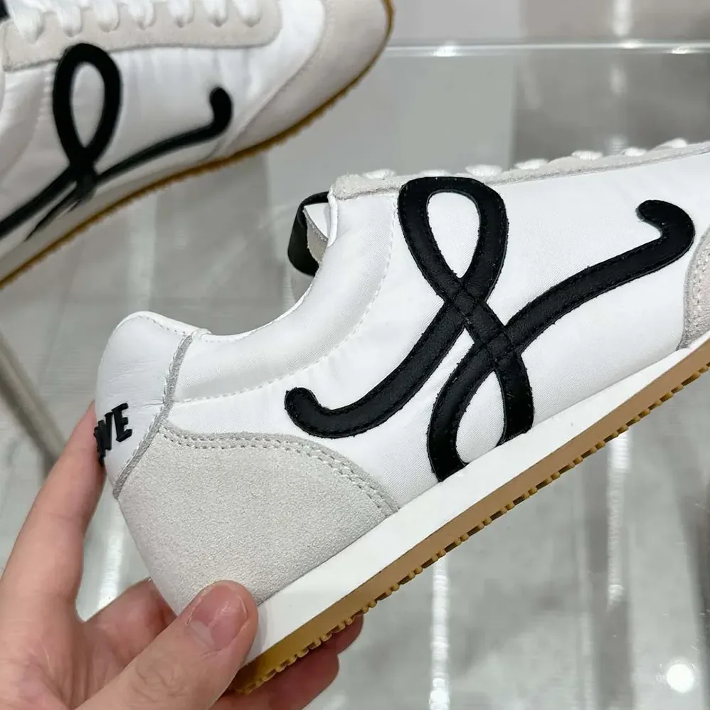 Loewe Ballet Runner 2.0 in Nylon and Calfskin for Unisex in White Loewe Ballet Runner 2.0 in Nylon and Calfskin for Unisex in White