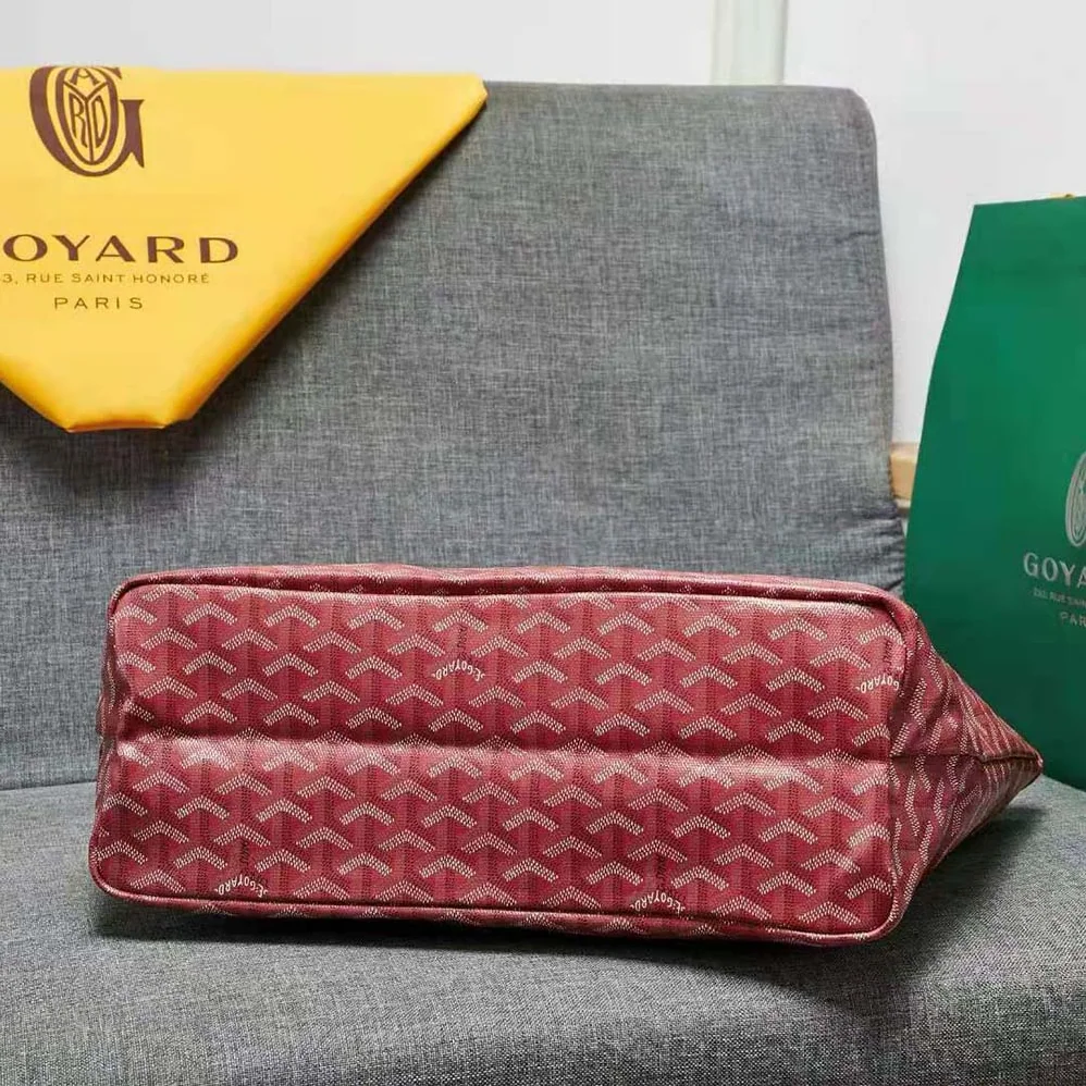 Goyard Sac Artois MM in Goyardine Canvas & Chevroches Calfskin for Women in Red