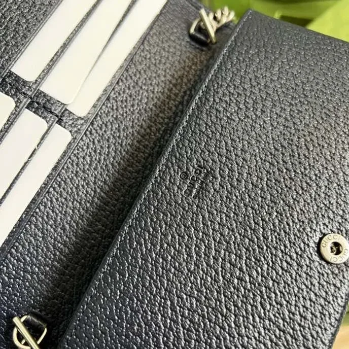 Gucci Horsebit 1955 Wallet With Chain Beige And Blue / Gucci Horsebit 1955 Wallet With Chain Beige And Blue /