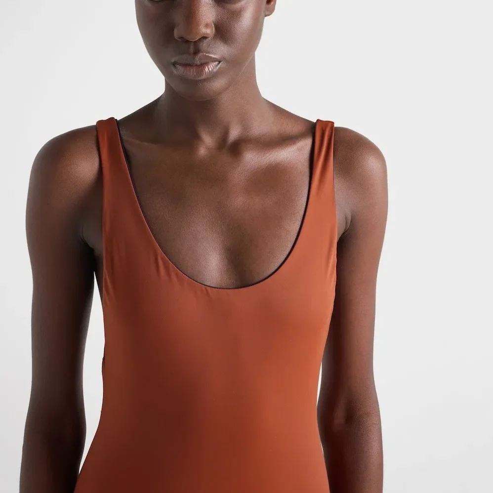 Prada One-piece Swimsuit Blue/Rust 70258_16UL_F0TBB_S_OOO Prada One-piece Swimsuit Blue/Rust 70258_16UL_F0TBB_S_OOO