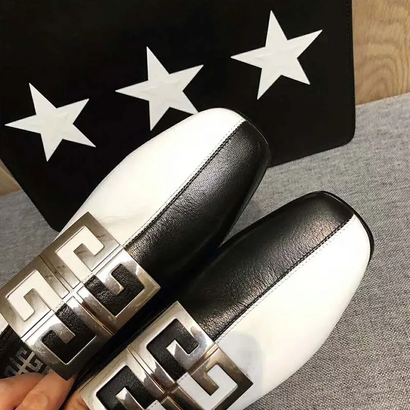Givenchy Shoes Two-Tone 4G Loafers 30mm Heel for Women