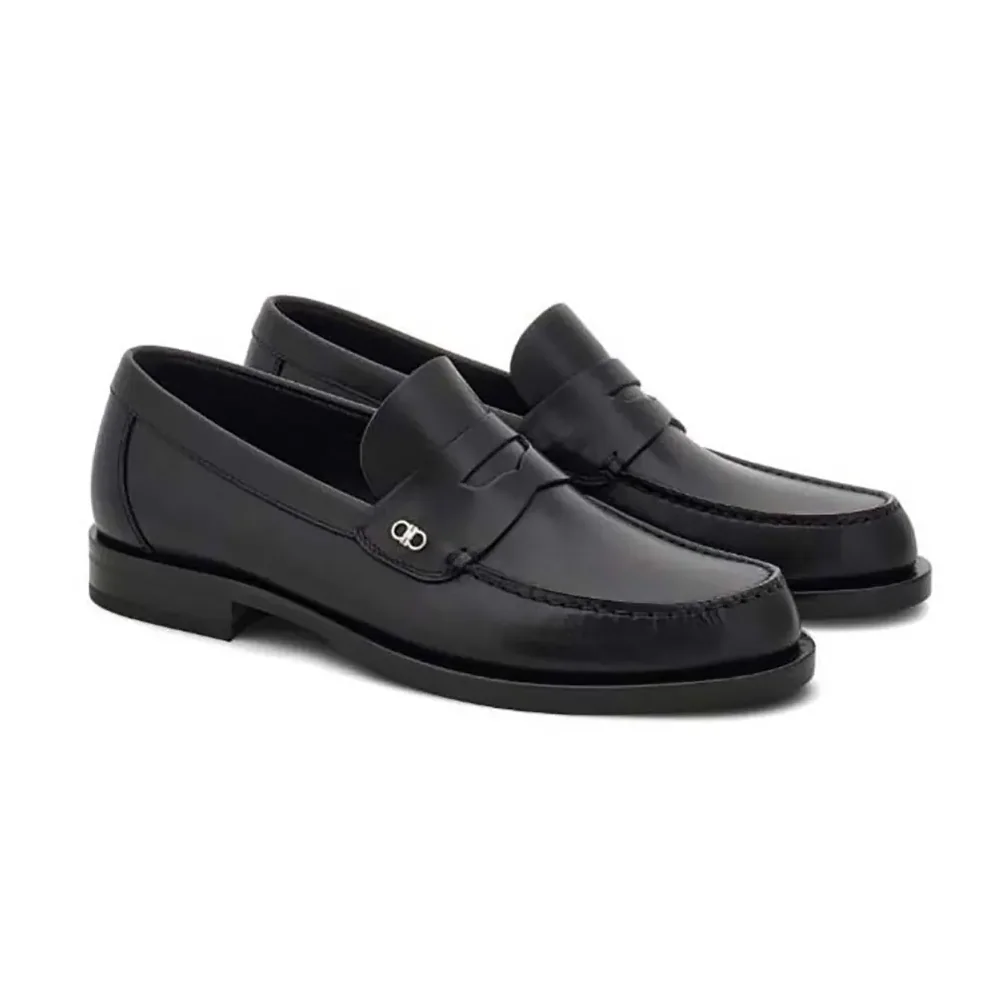 Salvatore Ferragamo Penny loafer with Gancini Ornament for Men Salvatore Ferragamo Penny loafer with Gancini Ornament for Men