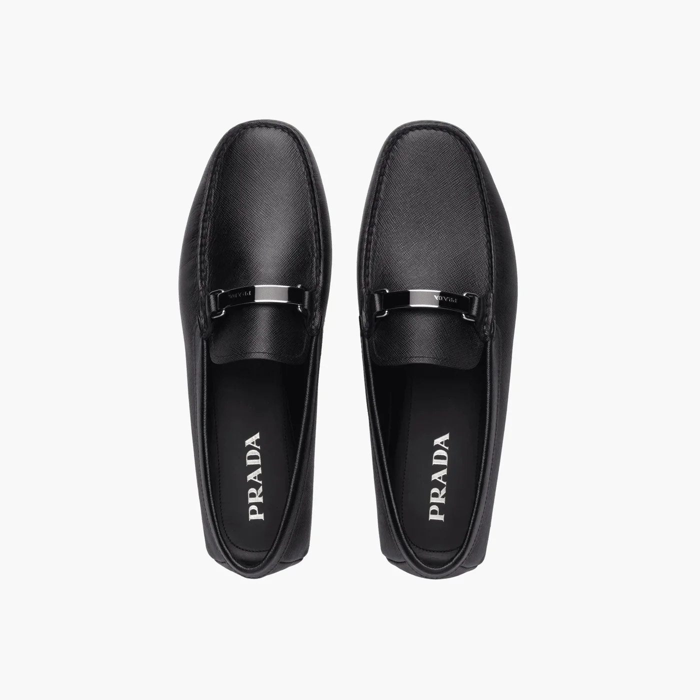 Saffiano Leather Loafers