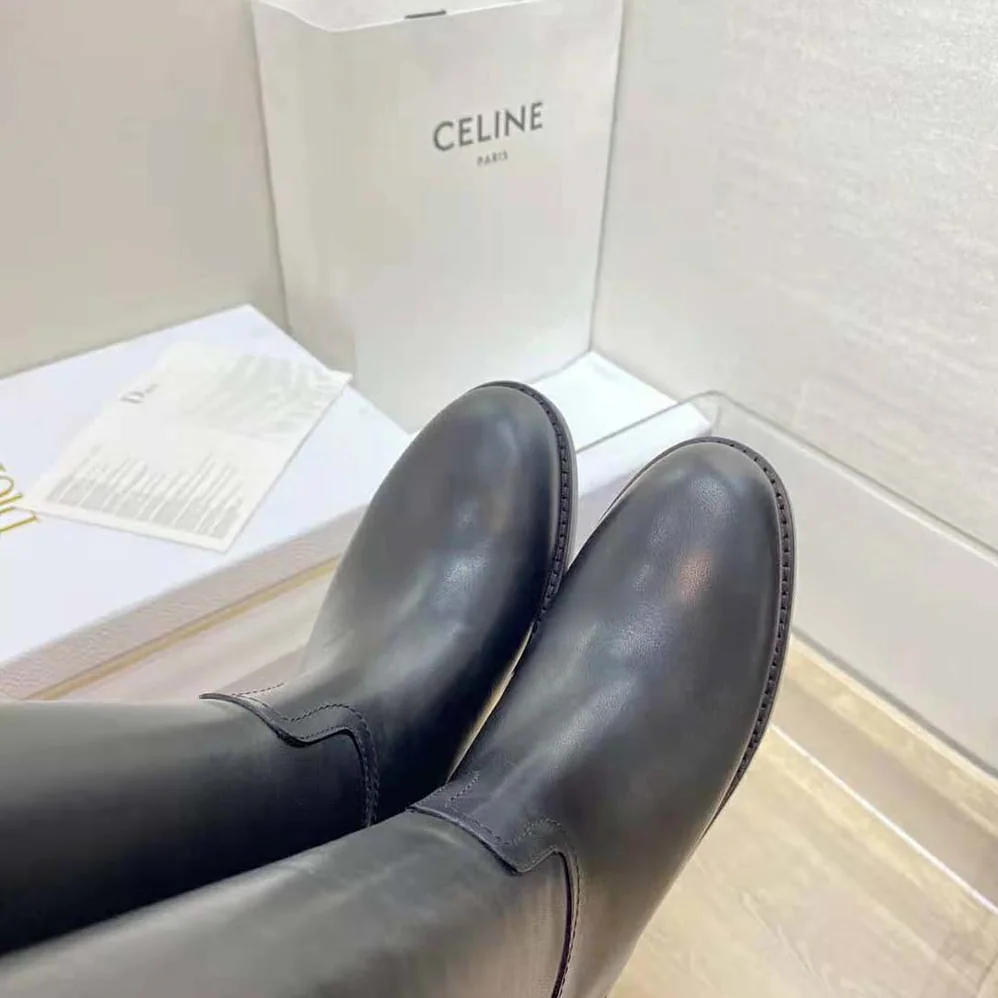 Dior Empreinte Boot Black Calfskin for Women Dior Empreinte Boot Black Calfskin for Women