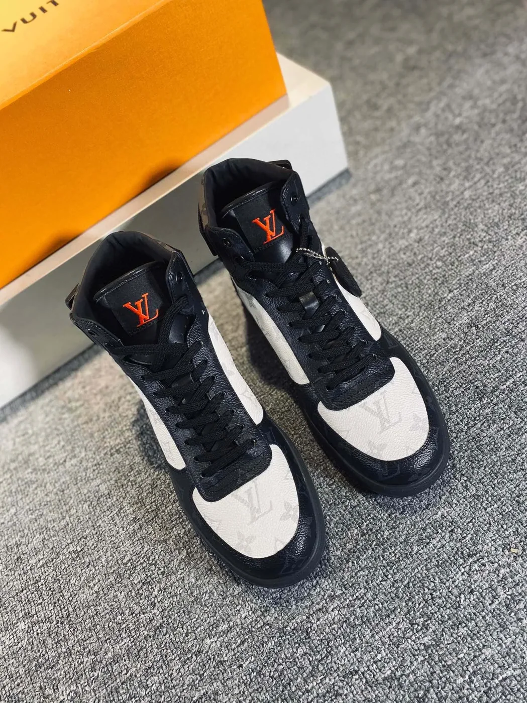 Louis Vuitton Rivoli Sneaker Boots Black And White Louis Vuitton Rivoli Sneaker Boots Black And White