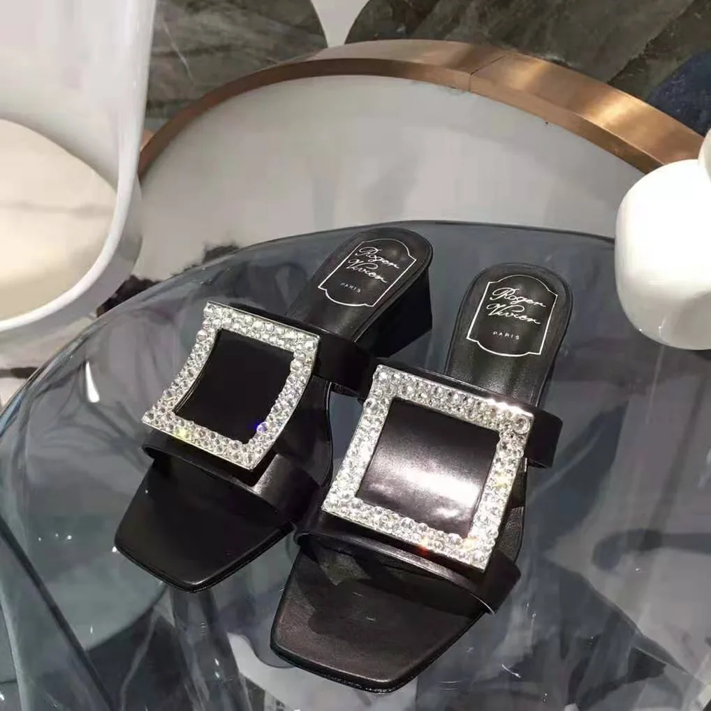 Roger Vivier Bikiviv' Strass Mules for Women in Black