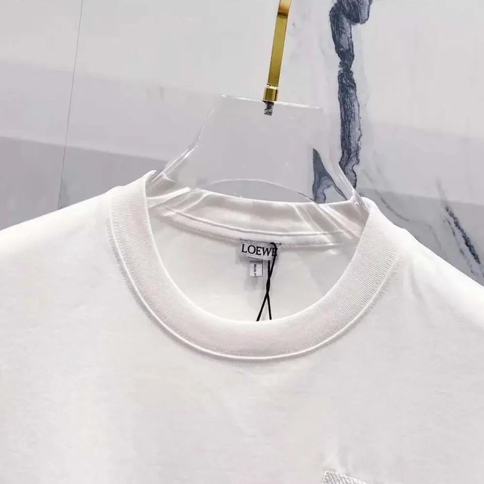 Loewe Relaxed Fit T-shirt in Cotton for Men in White Loewe Relaxed Fit T-shirt in Cotton for Men in White