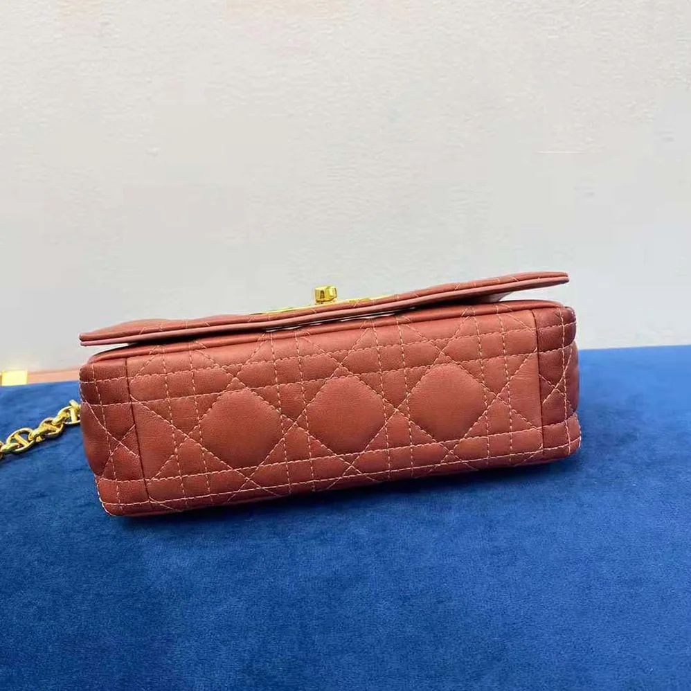 Dior Small Dior Caro Bag Pink Gradient Cannage Lambskin for Women