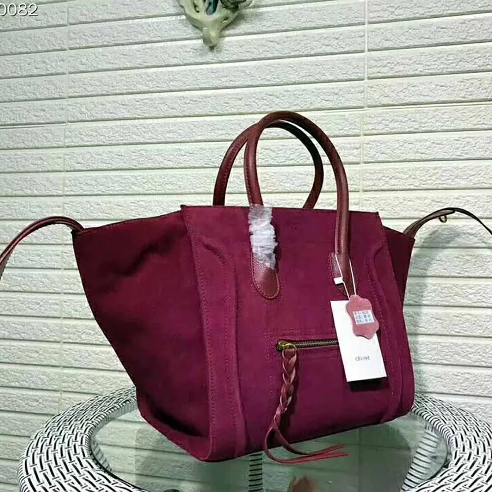 Celine Medium Luggage Phantom Bag in Baby Calfskin Leather in Purple Celine Medium Luggage Phantom Bag in Baby Calfskin Leather in Purple