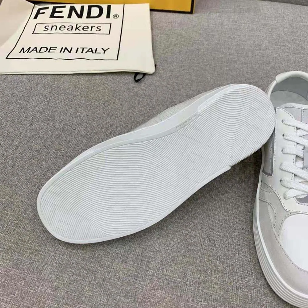 Fendi Step White Leather Low for Men in tops Fendi Step White Leather Low for Men in tops