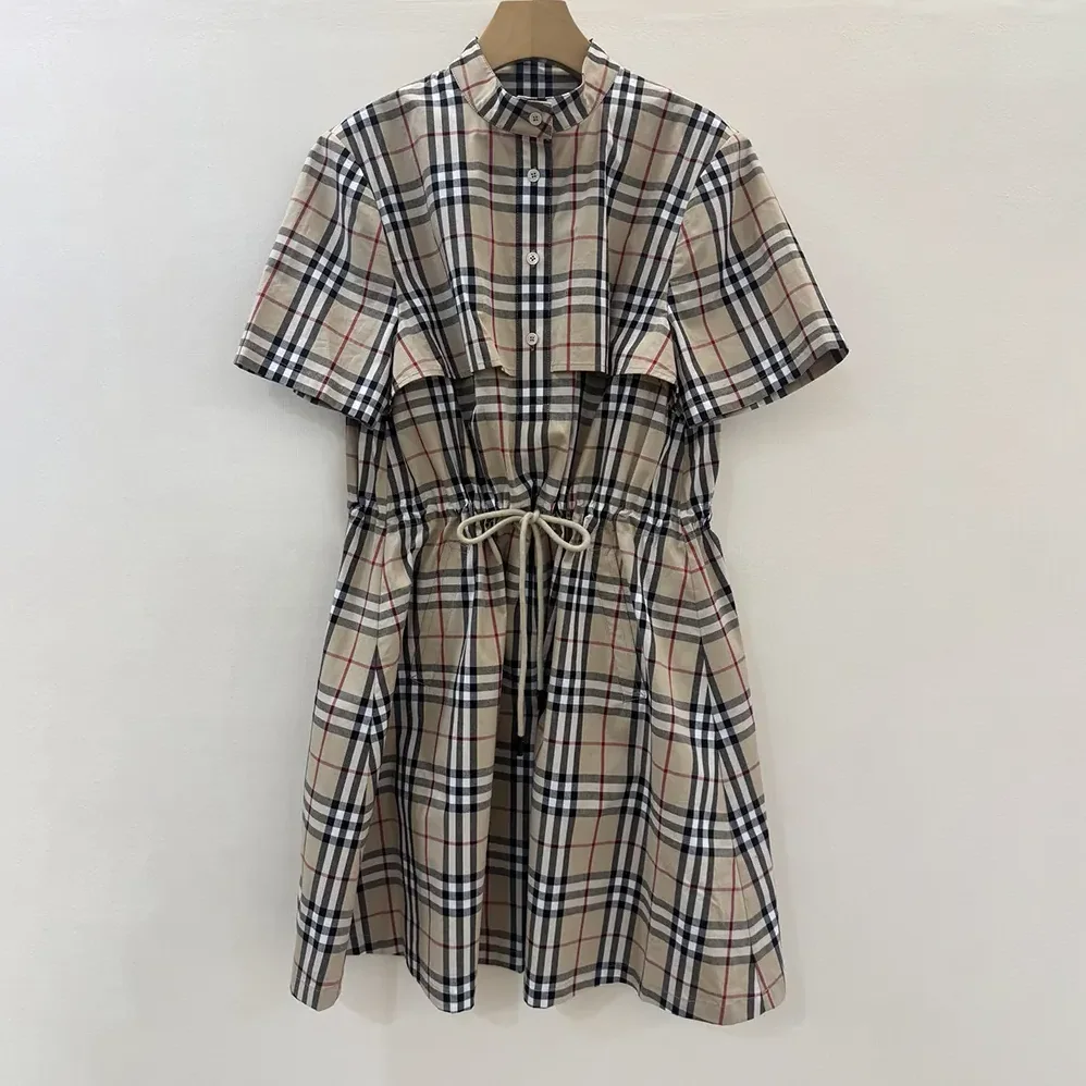 Burberry Check Cotton Dress for Women