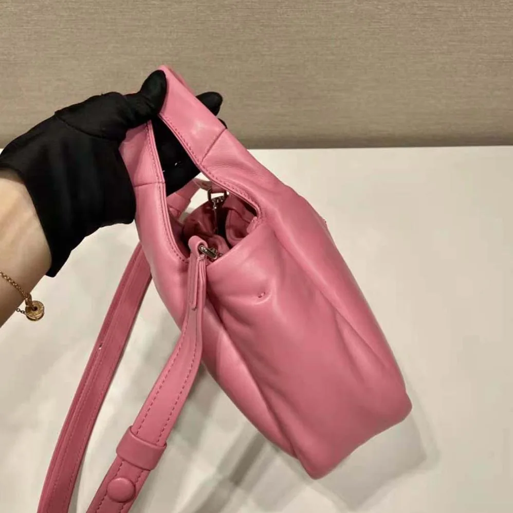 Prada Small Padded Prada Soft Nappa-Leather Bag for Women in Pink
