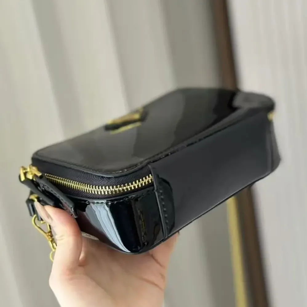 Prada Odette Patent Leather Mini-bag for Women in Black
