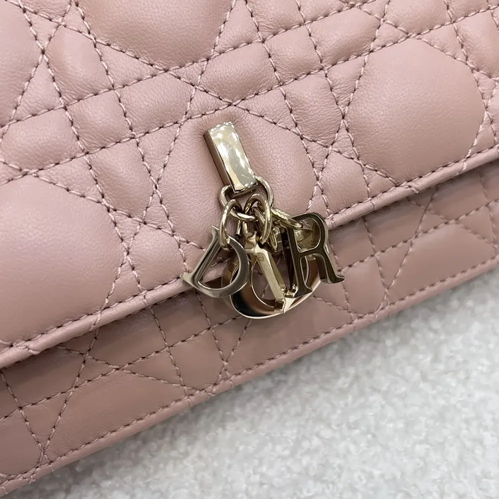 Dior My Dior Mini Bag Rose des Vents Cannage Lambskin for Women Dior My Dior Mini Bag Rose des Vents Cannage Lambskin for Women