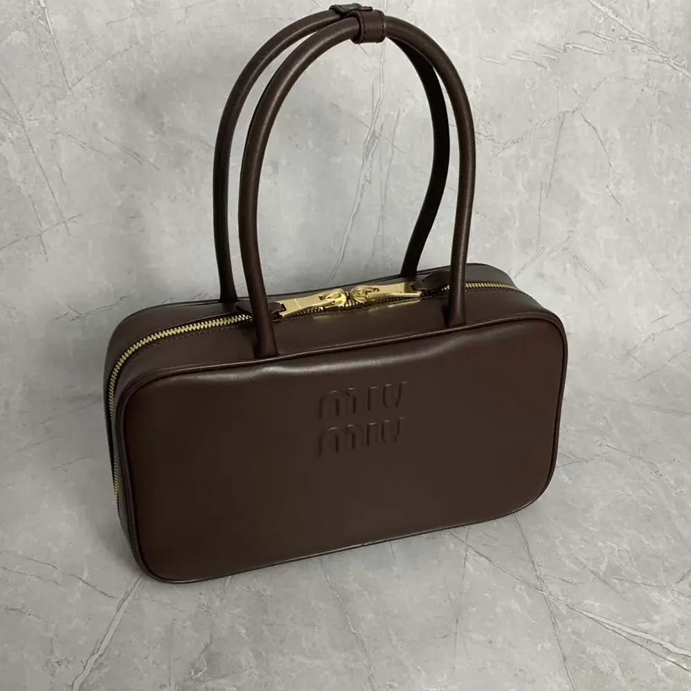 Miu Miu Beau Leather Top-handle Bag for Women in Briarwood