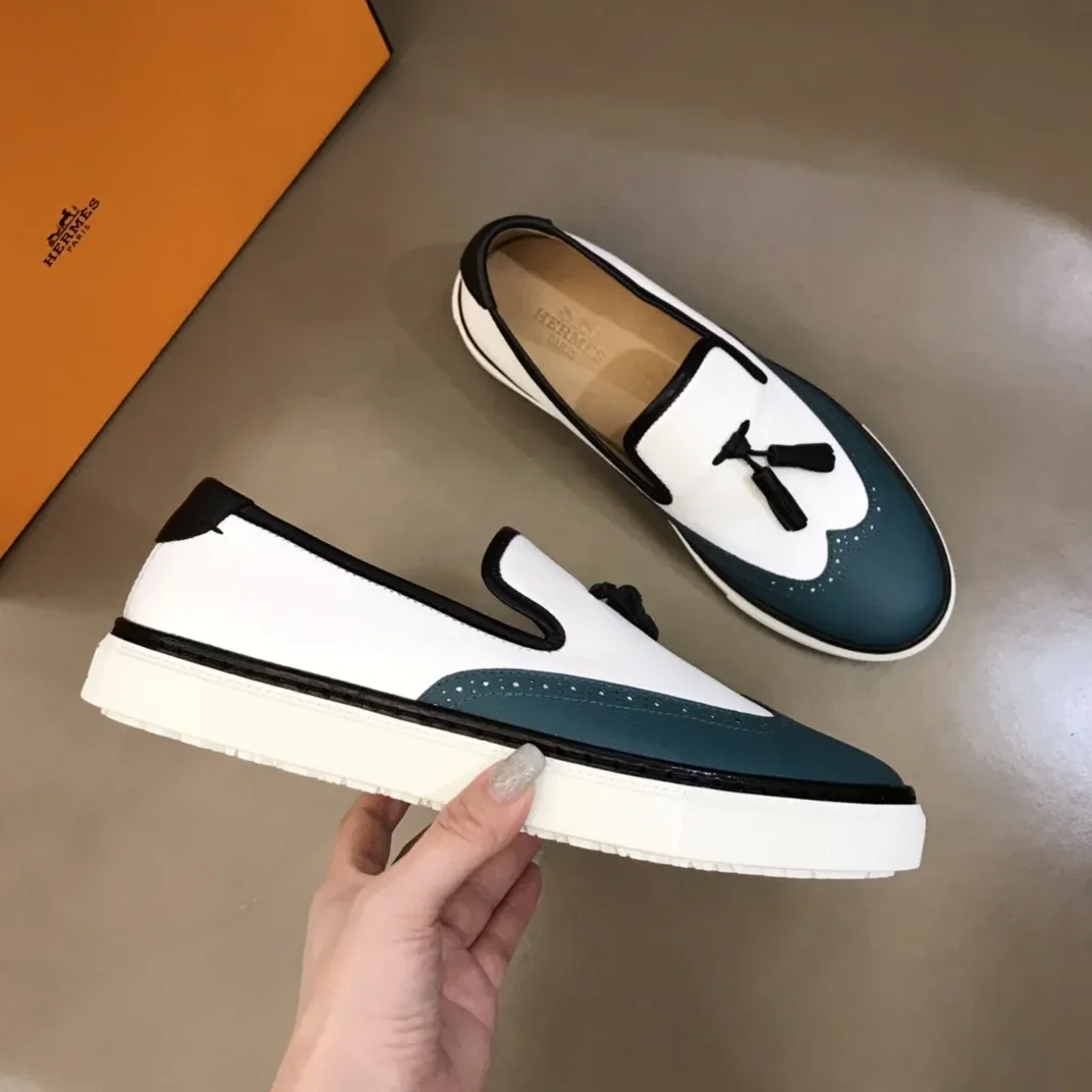 Hermes Earley Loafer White Hermes Earley Loafer White