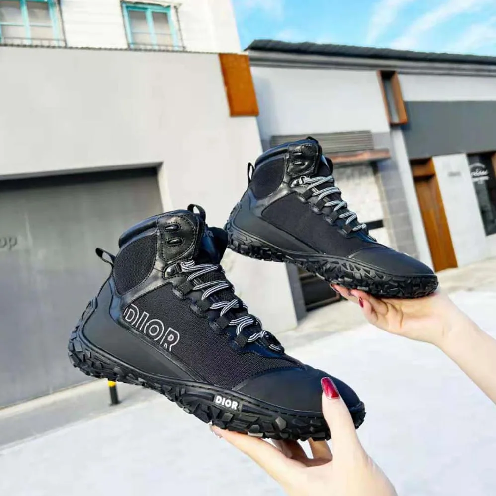 Dior Diorizon Hiking Boot Black Technical Mesh and Rubber for Men Dior Diorizon Hiking Boot Black Technical Mesh and Rubber for Men