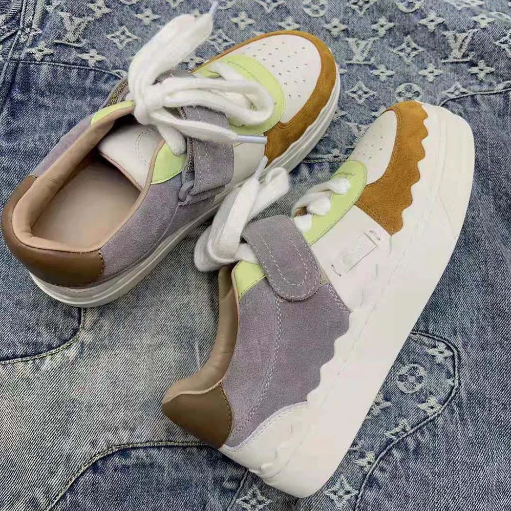 Chloe Lauren Sneaker with Strap for Women in Brown Chloe Lauren Sneaker with Strap for Women in Brown