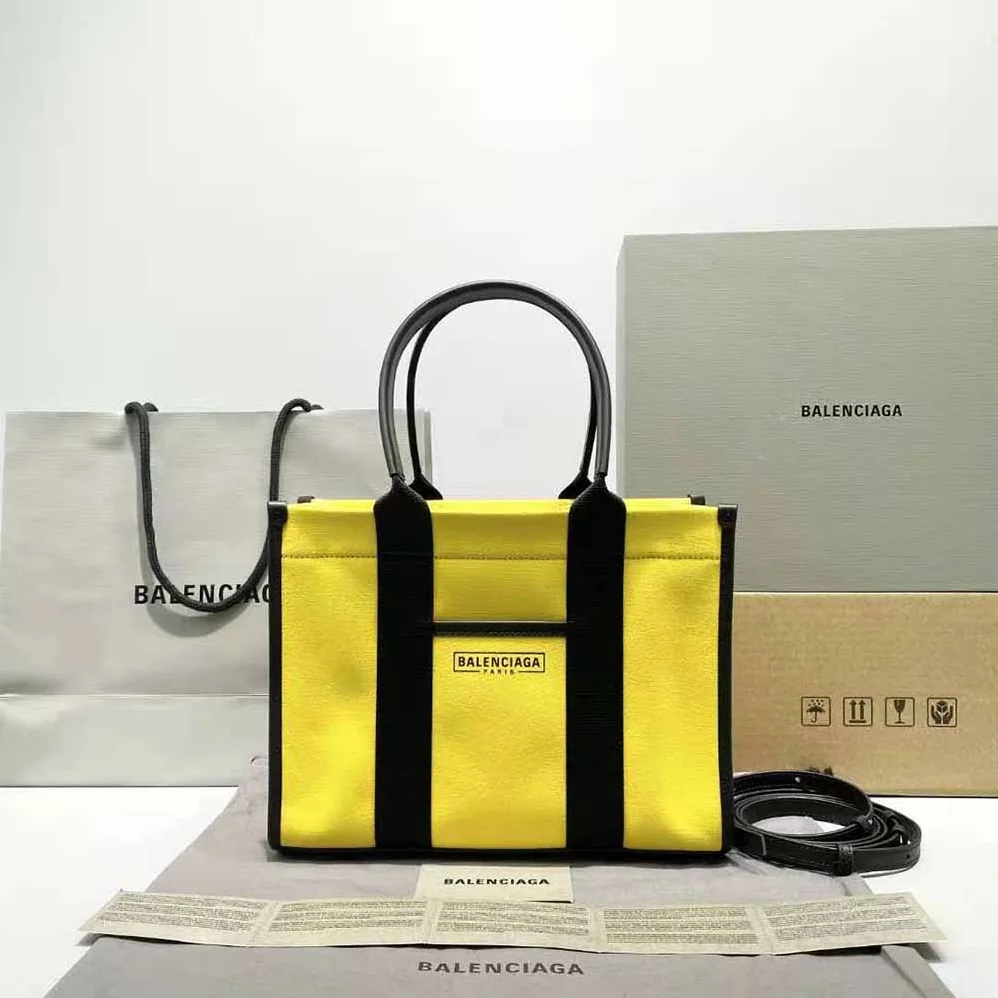 Balenciaga Hardware Small Tote Bag With Strap in Yellow for Women Balenciaga Hardware Small Tote Bag With Strap in Yellow for Women