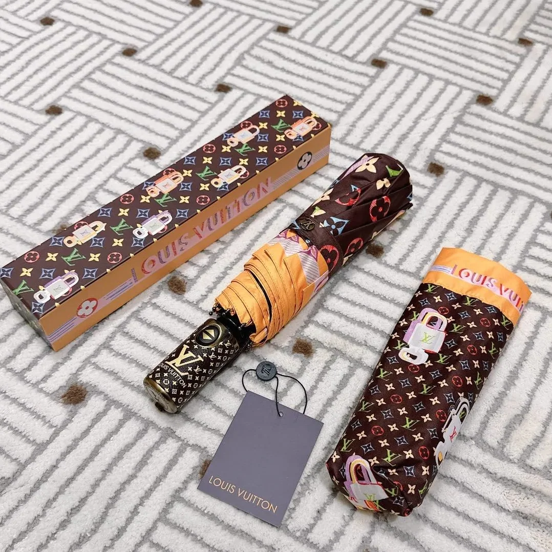 Louis Vuitton Monogram Printed Umbrella Brown Louis Vuitton Monogram Printed Umbrella Brown