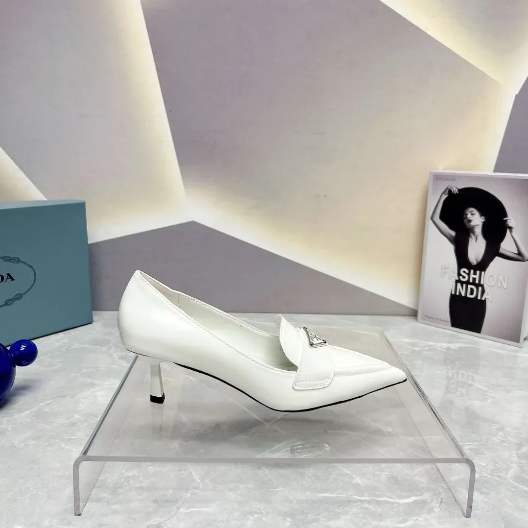 Prada Patent Pumps White Prada Patent Pumps White