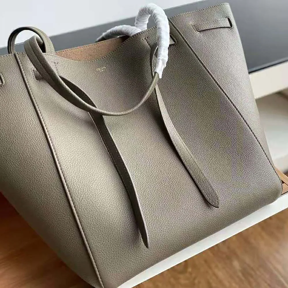 Celine Small Cabas Phantom in Soft Grained Calfskin for Women in Brown
