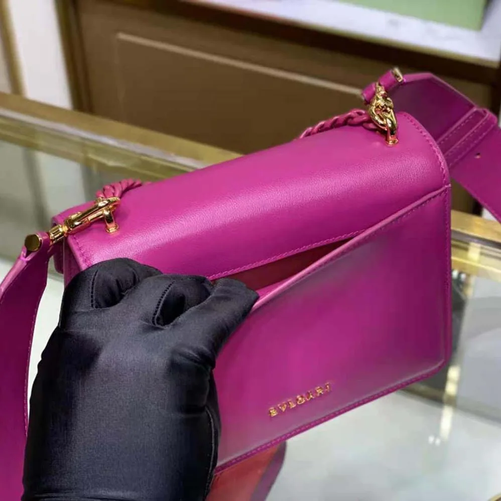 Bvlgari Serpenti Forever Crossbody Bag in Purple Nappa Leather for Women