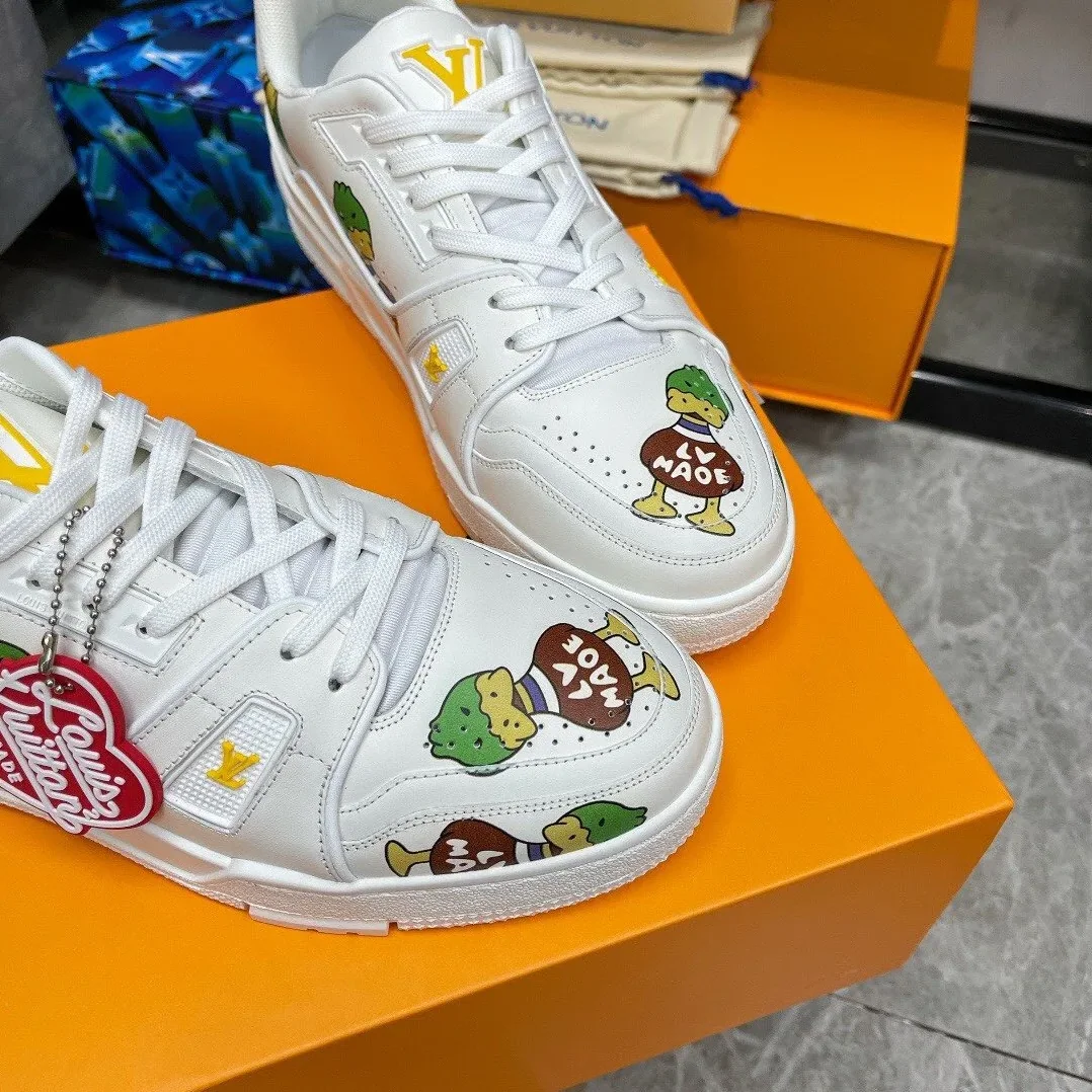 Louis Vuitton Trainer Sneaker White Nigo/Virgil Abloh LV 1A9JC5 Louis Vuitton Trainer Sneaker White Nigo/Virgil Abloh LV 1A9JC5