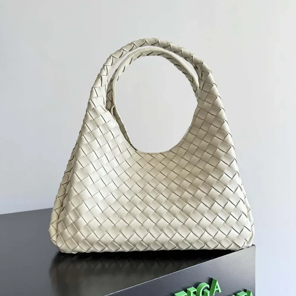Bottega Veneta Medium Campana for Women in White Bottega Veneta Medium Campana for Women in White