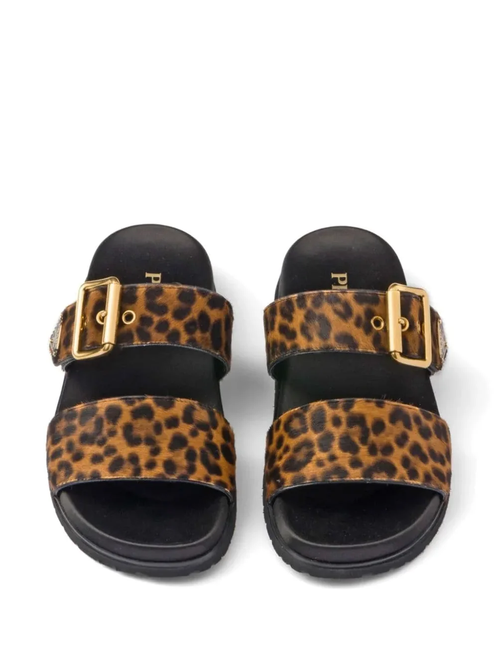 Prada Printed Slides Brown 1XX715_XRY_F0151_F_D010 Prada Printed Slides Brown 1XX715_XRY_F0151_F_D010