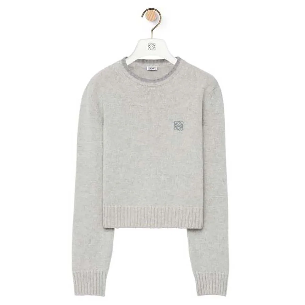 Loewe Sweater in Wool for Men in Gray Loewe Sweater in Wool for Men in Gray