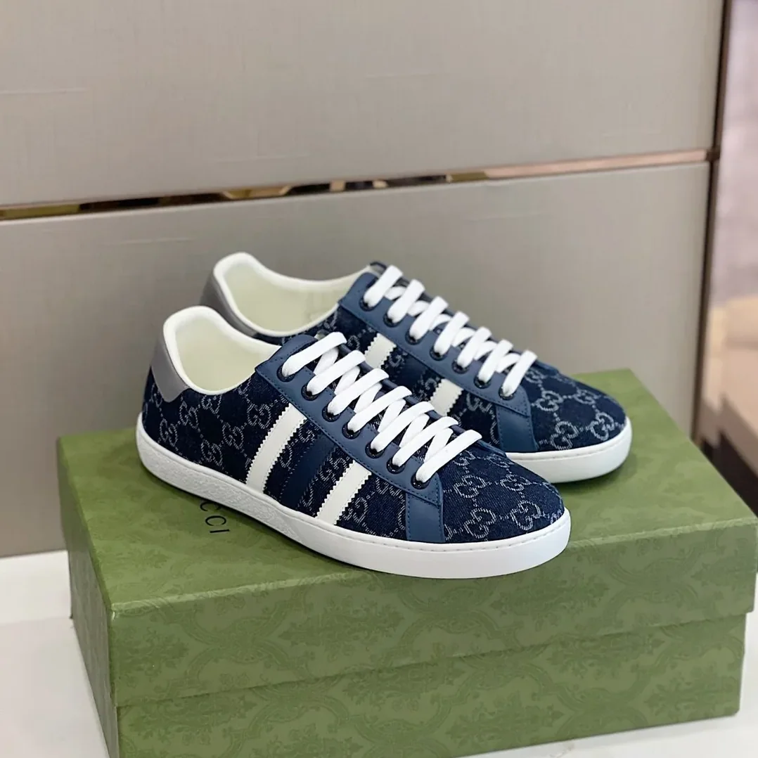 Gucci x Adidas GG Sneakers Blue for Men