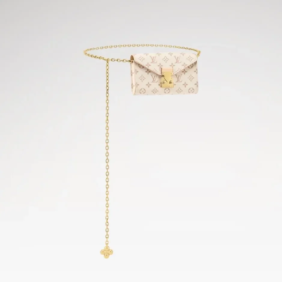Louis Vuitton Pouch Metis Belt / Cream Monogram Dune Gold Hardware