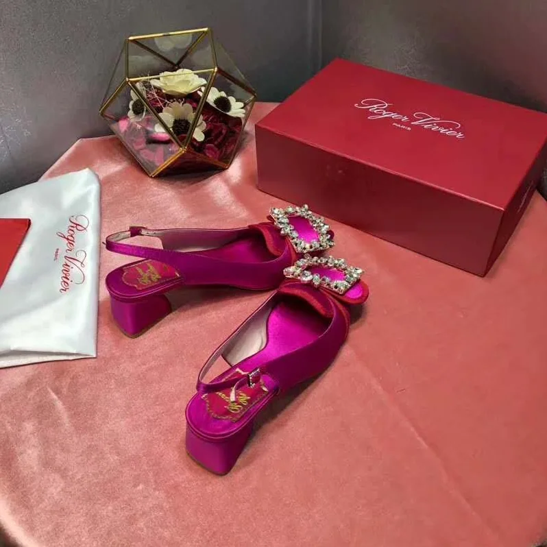 Roger Vivier Broche Vivier Sling Back Pumps 45mm Heel for Women