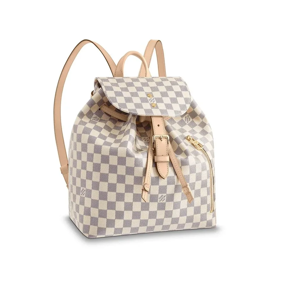Louis Vuitton Sperone Backpack in Damier Azur Gold Hardware