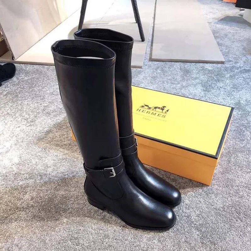 Hermes Shoes Soria Boot for Women in Black