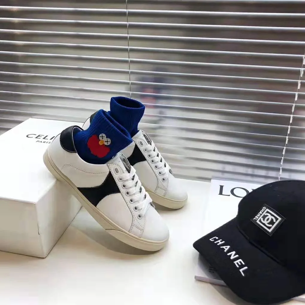 Celine Celine Triomphe Low Lace Up Sneaker Calfskin for Women in White