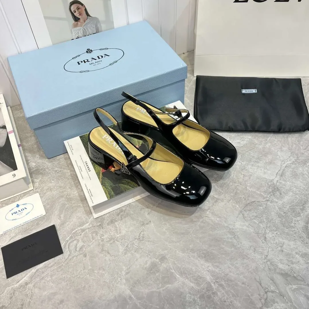 Prada Slingback Exull Pumps Black