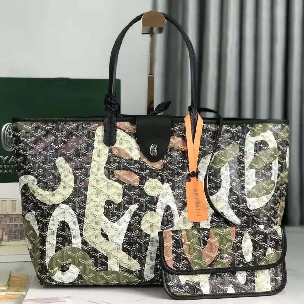 Goyard Saint Louis PM Bag Lettres Camouflage for Women in Green