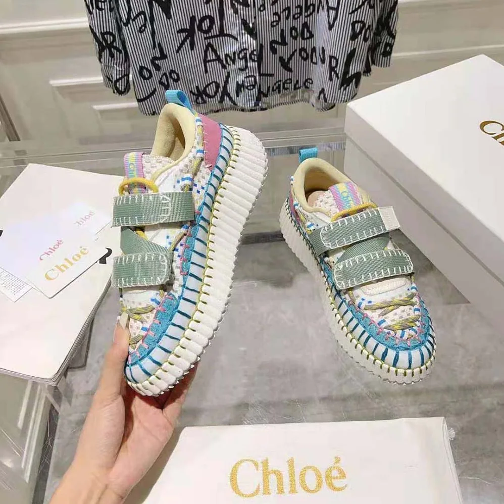 Chloe Nama Slip-on Sneaker for Women in Blue Chloe Nama Slip-on Sneaker for Women in Blue
