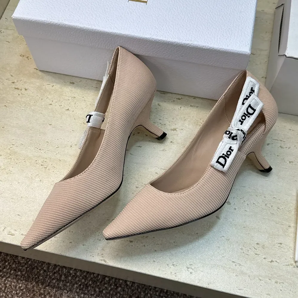 Dior J'Adior Pump Rose Soupir Technical Fabric for Women Dior J'Adior Pump Rose Soupir Technical Fabric for Women