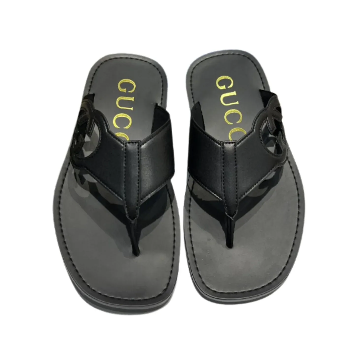 Gucci Interlocking in G Thong Sandal Black Gucci Interlocking in G Thong Sandal Black