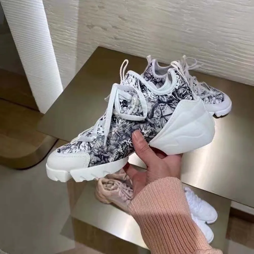 Dior D-connect Sneaker Zodiac Printed Technical Fabric for Women Dior D-connect Sneaker Zodiac Printed Technical Fabric for Women