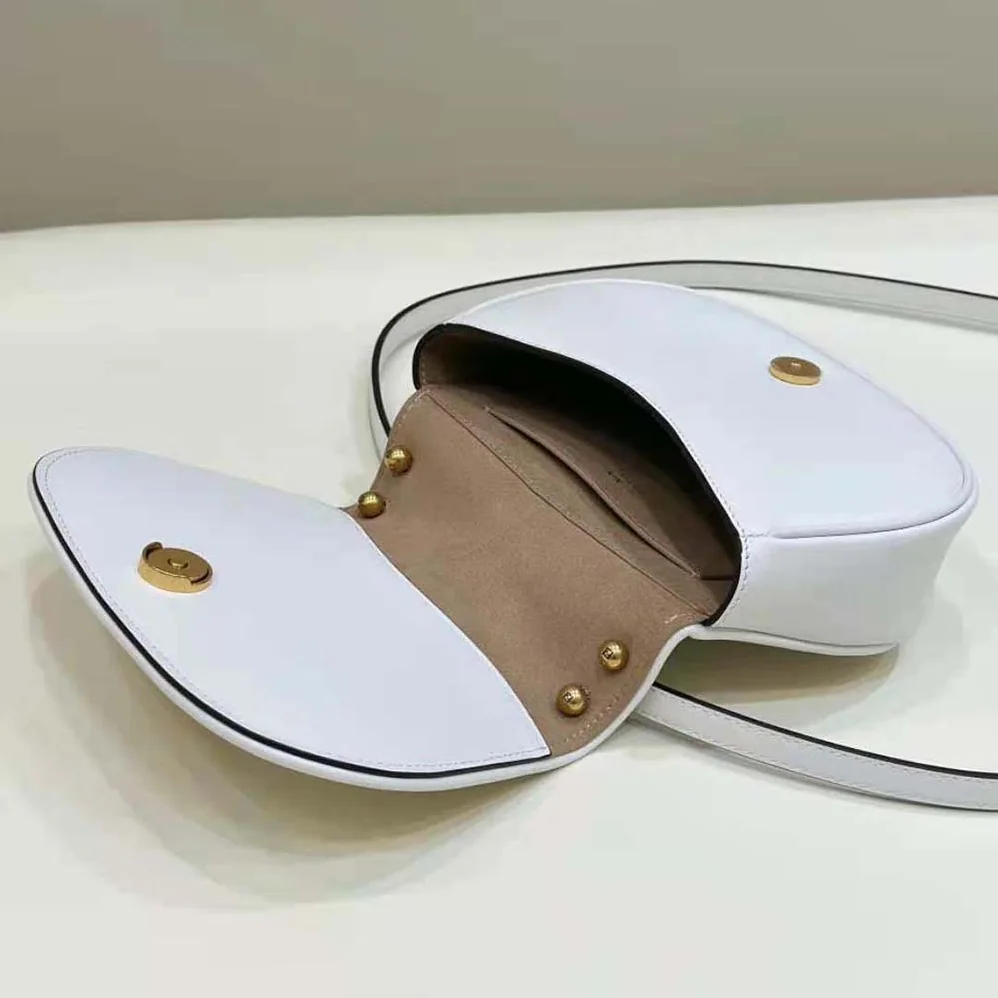 Fendi C'mon Mini White Leather Bag for Women Fendi C'mon Mini White Leather Bag for Women
