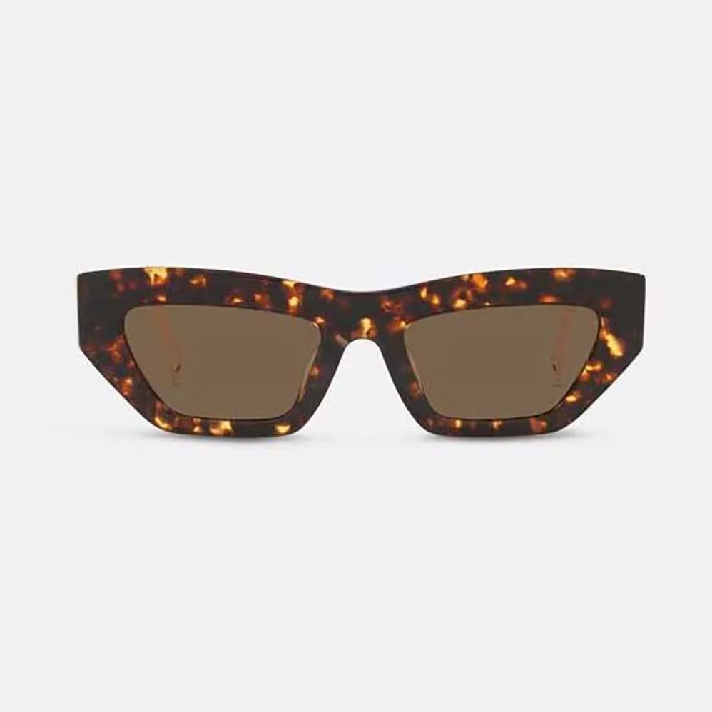 Versace 90s Vintage Logo Cat-Eye Sunglasses for Women in Brown Versace 90s Vintage Logo Cat-Eye Sunglasses for Women in Brown