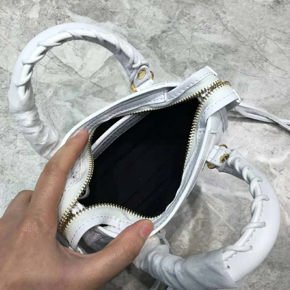Balenciaga Classic Silver Mini City Bag for Women in Aqua Balenciaga Classic Silver Mini City Bag for Women in Aqua