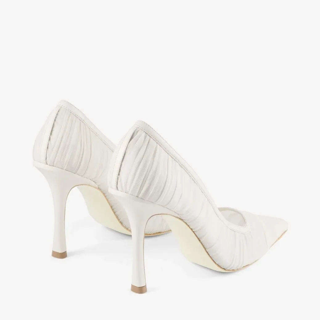 Jimmy Choo Lotta 100 Ivory LOTTA100IVW