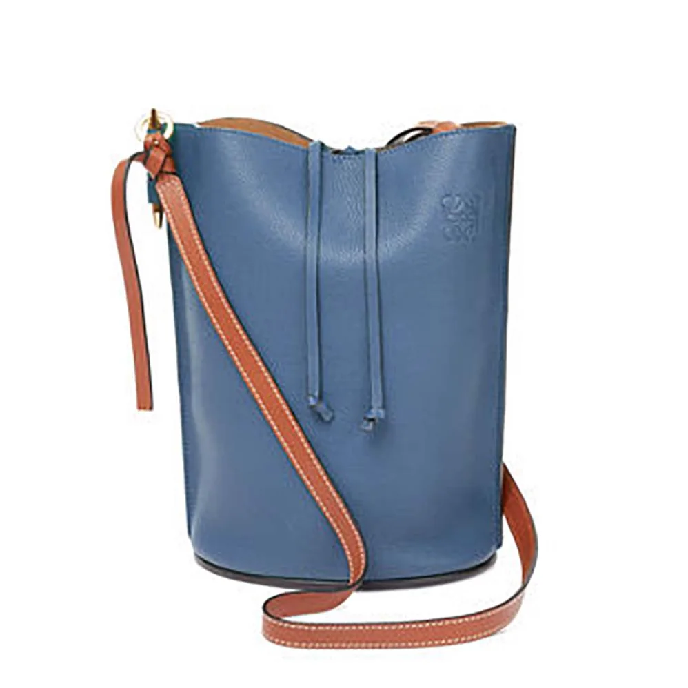 Loewe Gate Bucket Bag Light In Calfskin for Women in Blue